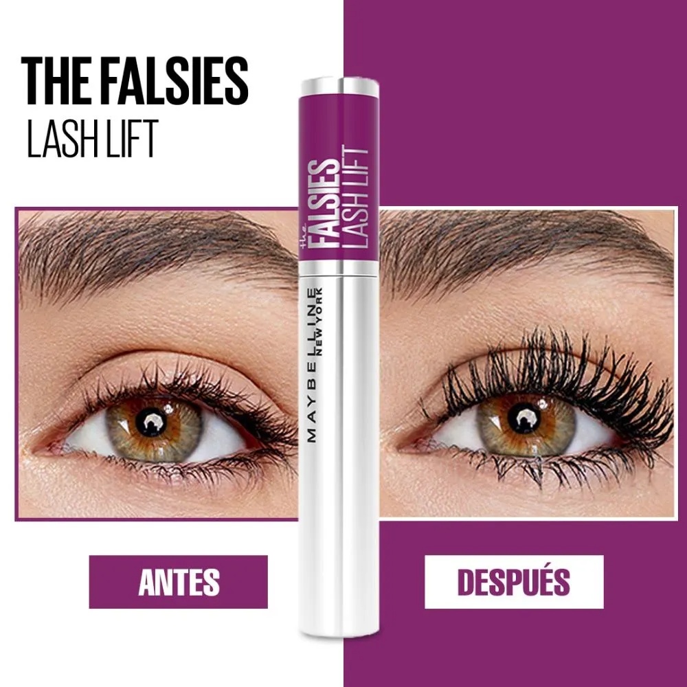 Pestañina Falsies Lashlift Maybelline Lavable vista 2